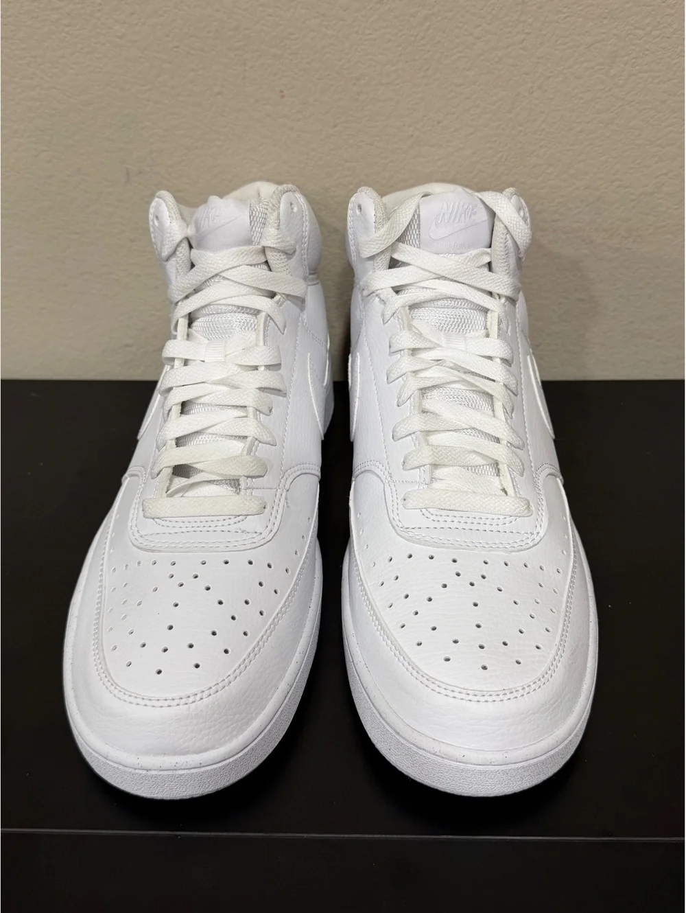 Size 11 - Nike Court Vision Mid Next Nature “Triple White”